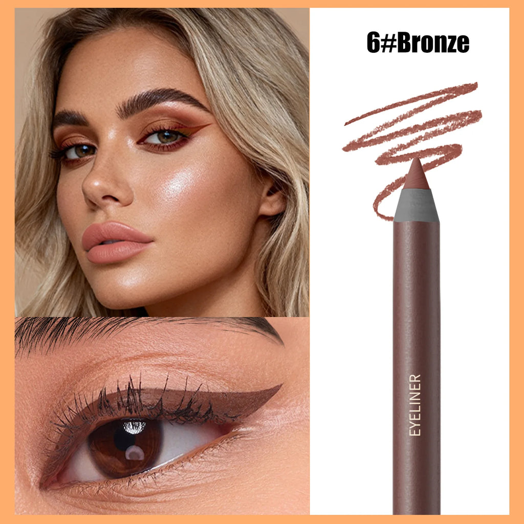 24HR Waterproof Eyeliner Pencil with Built-in Sharpener