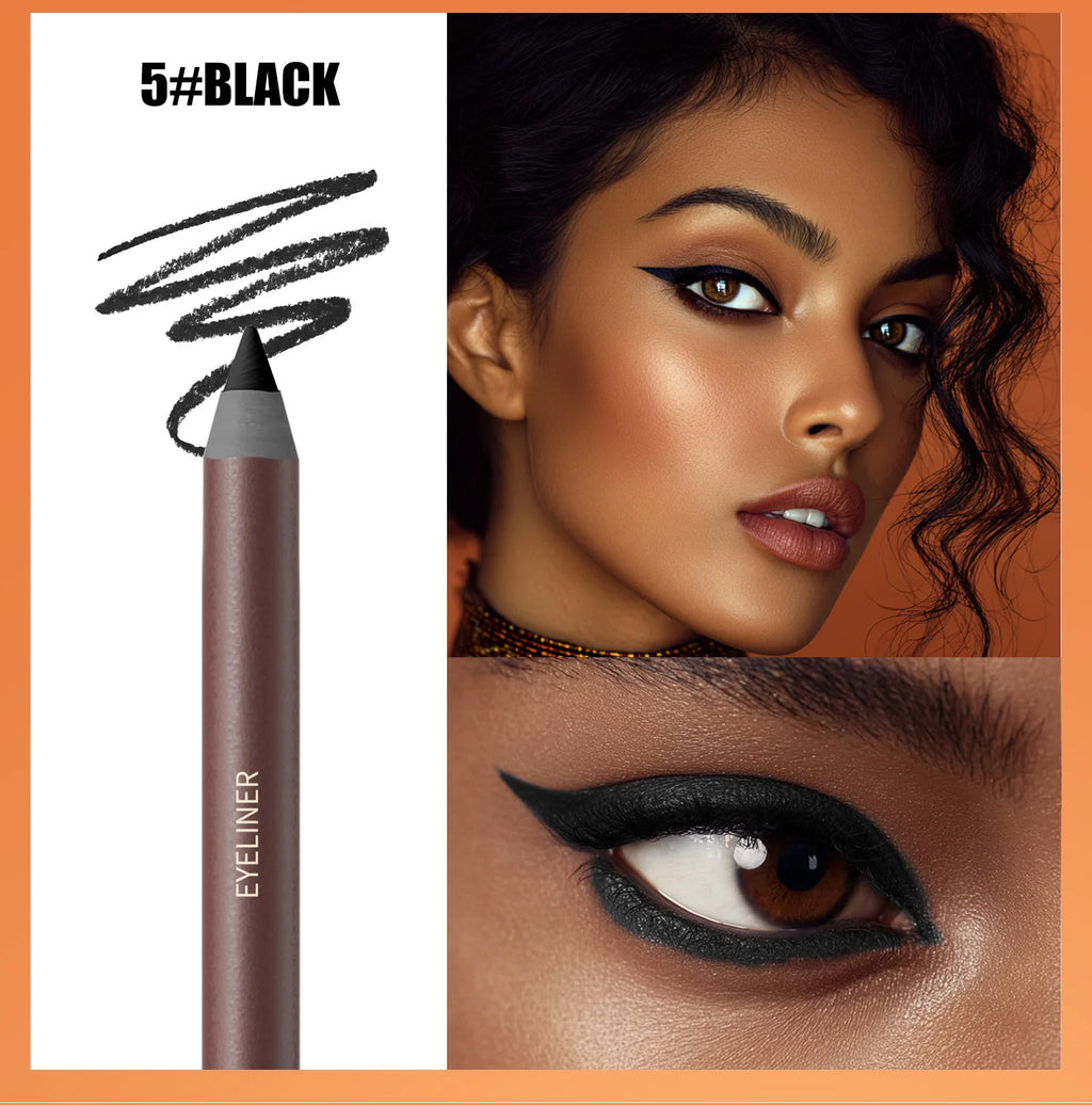 24HR Waterproof Eyeliner Pencil with Built-in Sharpener