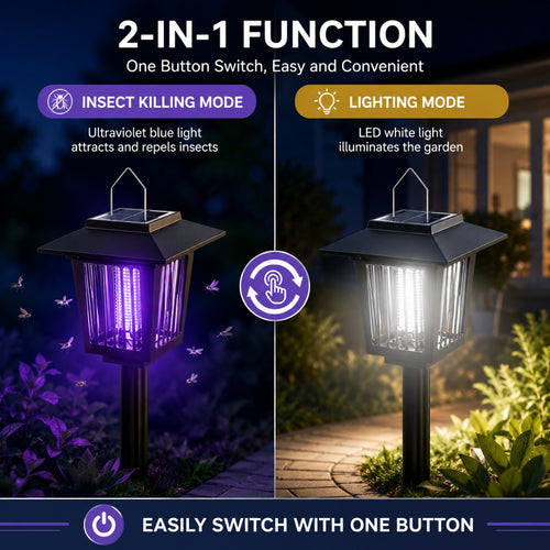 🔥LAST DAY 50% OFF 🔥Solar Bug Zapper™ Outdoor Indoor Waterproof Mosquito Killer Lamp