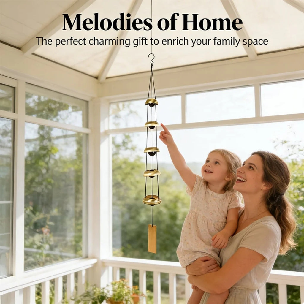 🔔 Quintet Brass Wind Chimes™ (36-inch)