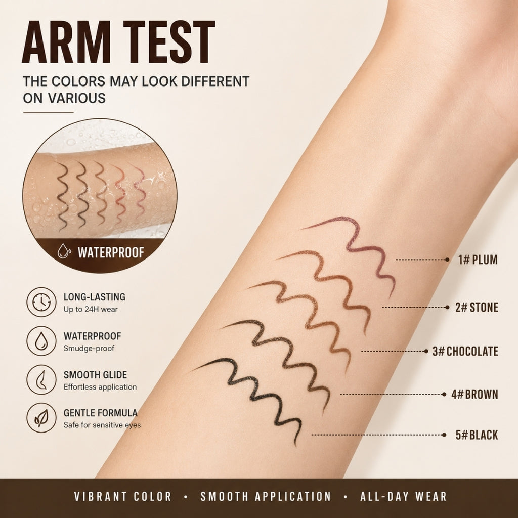 24HR Waterproof Eyeliner Pencil with Built-in Sharpener